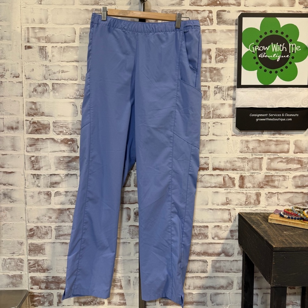 Wink Relaxed Elastic Waist scrubs  Pants - Blue large